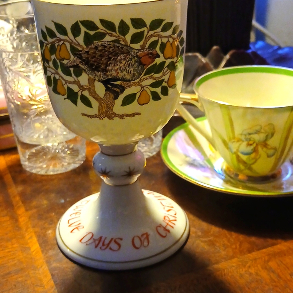 1980 limited edition Royal Doulton, christmas goblet.